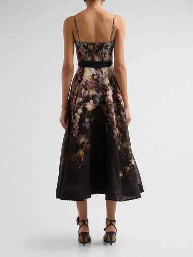 Zimmermann Women's Valiant Corset Picnic Dress - Black Floral - Size 8 | Thumbnail 3 Zimmermann Women's Valiant Corset Picnic Dress - Black Floral - Size 8 | Thumbnail 3