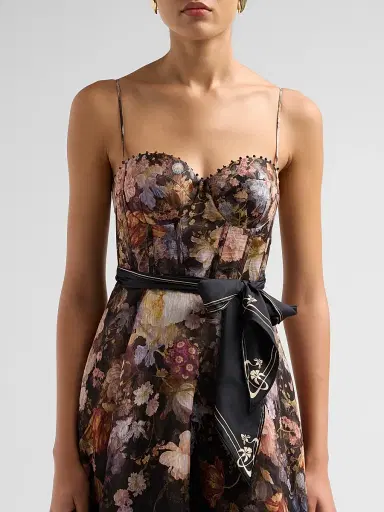 Zimmermann Women's Valiant Corset Picnic Dress - Black Floral - Size 8 | Thumbnail 5 Zimmermann Women's Valiant Corset Picnic Dress - Black Floral - Size 8 | Thumbnail 5