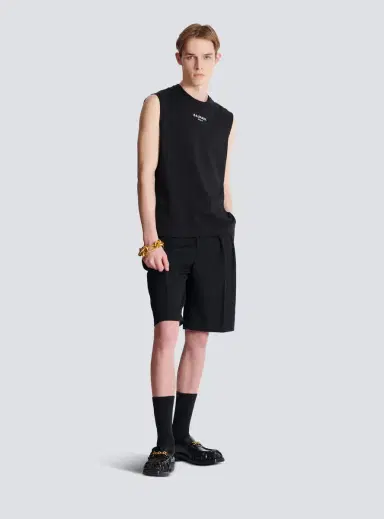 Balmain Embroidered Paris tank top | Thumbnail 2 Balmain Embroidered Paris tank top | Thumbnail 2