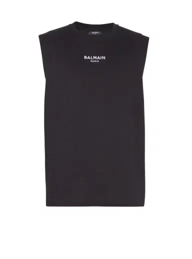 Balmain Embroidered Paris tank top | Thumbnail 1 Balmain Embroidered Paris tank top | Thumbnail 1