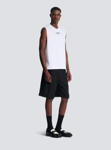 Balmain Embroidered Paris tank top | Thumbnail 3 Balmain Embroidered Paris tank top | Thumbnail 3