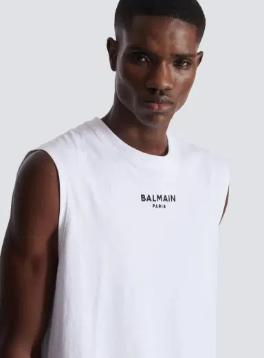 Balmain Embroidered Paris tank top | Thumbnail 6 Balmain Embroidered Paris tank top | Thumbnail 6