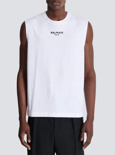 Balmain Embroidered Paris tank top | Thumbnail 7 Balmain Embroidered Paris tank top | Thumbnail 7
