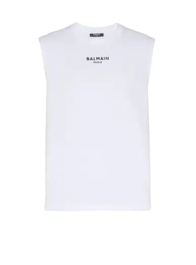 Balmain Embroidered Paris tank top | Thumbnail 1 Balmain Embroidered Paris tank top | Thumbnail 1
