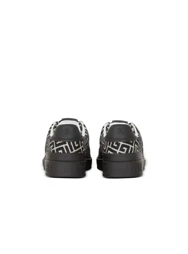 Balmain B-Court sneakers in leather and Monogram jacquard | Thumbnail 4 Balmain B-Court sneakers in leather and Monogram jacquard | Thumbnail 4