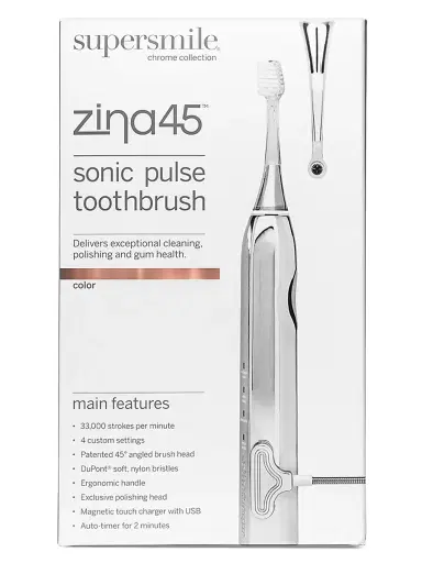 supersmile Zina45 Sonic Pulse Toothbrush - Chrome Rose Gold | Thumbnail 3 supersmile Zina45 Sonic Pulse Toothbrush - Chrome Rose Gold | Thumbnail 3
