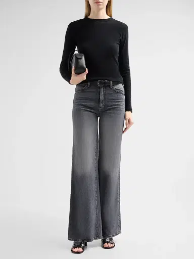 Mother Women's The Itty Bitty Long-Sleeve Crop T-Shirt - Black - Size XL | Thumbnail 2 Mother Women's The Itty Bitty Long-Sleeve Crop T-Shirt - Black - Size XL | Thumbnail 2