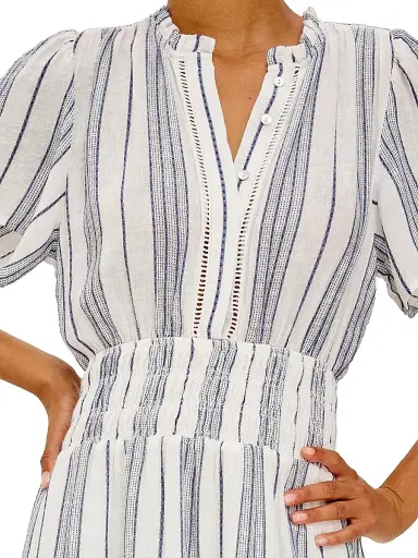 Rails Women's Brent Linen-Blend Striped Midi-Dress - Salino Stripe | Thumbnail 5 Rails Women's Brent Linen-Blend Striped Midi-Dress - Salino Stripe | Thumbnail 5