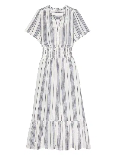 Rails Women's Brent Linen-Blend Striped Midi-Dress - Salino Stripe | Thumbnail 1 Rails Women's Brent Linen-Blend Striped Midi-Dress - Salino Stripe | Thumbnail 1