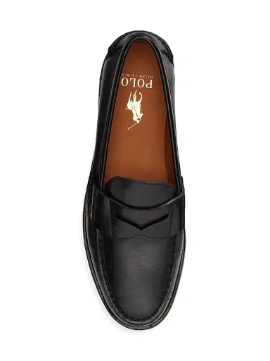 Polo Ralph Lauren Men's Alston Penny Full-Grain Loafers - Black | Thumbnail 4 Polo Ralph Lauren Men's Alston Penny Full-Grain Loafers - Black | Thumbnail 4