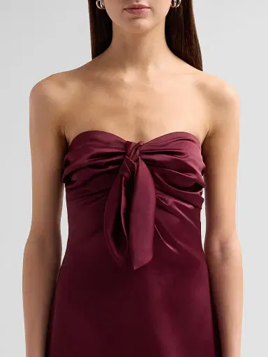 Ramy Brook Women's Orion Bow Minidress - Cranberry | Thumbnail 5 Ramy Brook Women's Orion Bow Minidress - Cranberry | Thumbnail 5