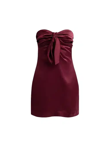 Ramy Brook Women's Orion Bow Minidress - Cranberry | Thumbnail 1 Ramy Brook Women's Orion Bow Minidress - Cranberry | Thumbnail 1