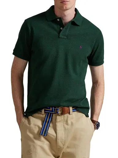 Polo Ralph Lauren Men's The Iconic Cotton Mesh Polo Shirt | Thumbnail 3 Polo Ralph Lauren Men's The Iconic Cotton Mesh Polo Shirt | Thumbnail 3