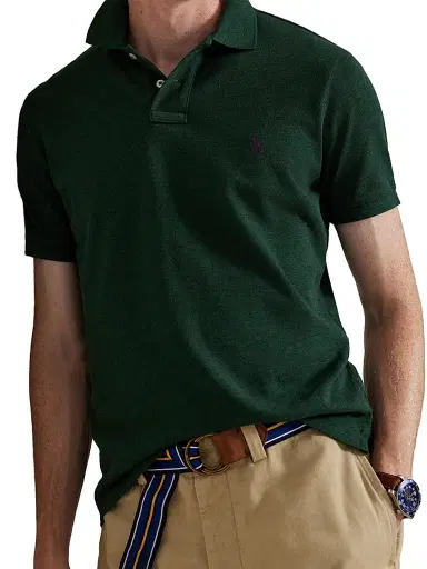 Polo Ralph Lauren Men's The Iconic Cotton Mesh Polo Shirt | Thumbnail 5 Polo Ralph Lauren Men's The Iconic Cotton Mesh Polo Shirt | Thumbnail 5