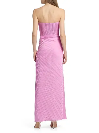 Amur Women's Kaylani Pleated Gown - Pink Horizon - Size 12 | Thumbnail 5 Amur Women's Kaylani Pleated Gown - Pink Horizon - Size 12 | Thumbnail 5