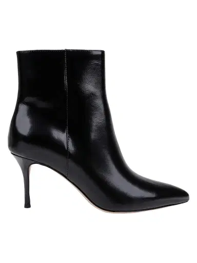 L'Agence Women's Houston 75MM Leather Stiletto Booties | Thumbnail 1 L'Agence Women's Houston 75MM Leather Stiletto Booties | Thumbnail 1