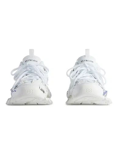 Balenciaga Men's Track Autographed Sneakers - White | Thumbnail 4 Balenciaga Men's Track Autographed Sneakers - White | Thumbnail 4