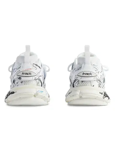 Balenciaga Men's Track Autographed Sneakers - White | Thumbnail 5 Balenciaga Men's Track Autographed Sneakers - White | Thumbnail 5