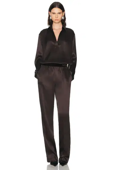 Tom Ford Silk Satin Straight Leg Pant | Thumbnail 5 Tom Ford Silk Satin Straight Leg Pant | Thumbnail 5