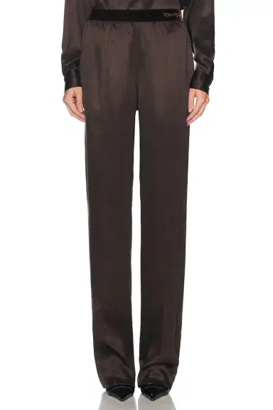 Tom Ford Silk Satin Straight Leg Pant | Thumbnail 1 Tom Ford Silk Satin Straight Leg Pant | Thumbnail 1