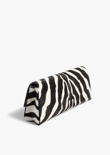 Khaite Audrey Clutch In Zebra Print Haircalf | Thumbnail 2 Khaite Audrey Clutch In Zebra Print Haircalf | Thumbnail 2