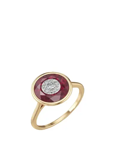 Bhansali 18K Fusion Stone and Brilliant Diamond Ring, Size | Thumbnail 1 Bhansali 18K Fusion Stone and Brilliant Diamond Ring, Size | Thumbnail 1