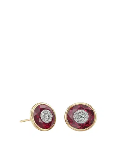 Bhansali 18K Fusion Stone and Brilliant Diamond Stud Earrings, 10mm | Thumbnail 1 Bhansali 18K Fusion Stone and Brilliant Diamond Stud Earrings, 10mm | Thumbnail 1