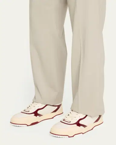 Gucci Men's Re-Web Suede and Calf Patent Leather Sneakers | Thumbnail 2 Gucci Men's Re-Web Suede and Calf Patent Leather Sneakers | Thumbnail 2