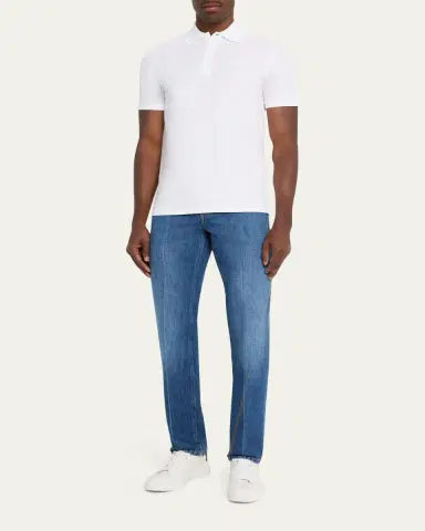 Givenchy Men's Grosgrain Label Pique Polo Shirt | Thumbnail 6 Givenchy Men's Grosgrain Label Pique Polo Shirt | Thumbnail 6