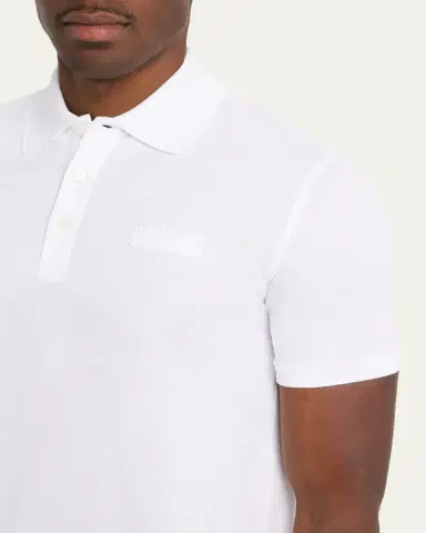 Givenchy Men's Grosgrain Label Pique Polo Shirt | Thumbnail 9 Givenchy Men's Grosgrain Label Pique Polo Shirt | Thumbnail 9