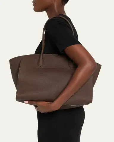 The Row Marlo 14 Tote Bag in Matte Leather | Thumbnail 3 The Row Marlo 14 Tote Bag in Matte Leather | Thumbnail 3
