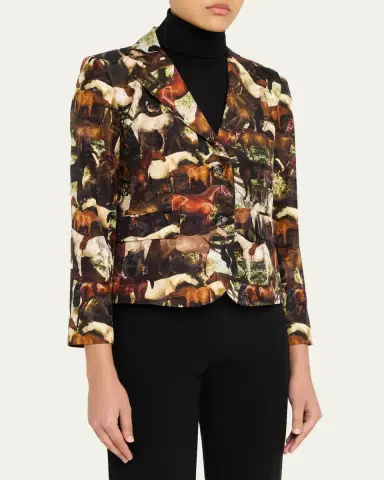 Libertine Take The Reins Silk Single-Breasted Jacket | Thumbnail 4 Libertine Take The Reins Silk Single-Breasted Jacket | Thumbnail 4