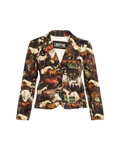 Libertine Take The Reins Silk Single-Breasted Jacket | Thumbnail 1 Libertine Take The Reins Silk Single-Breasted Jacket | Thumbnail 1