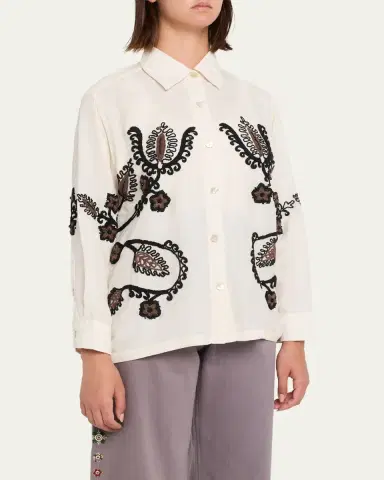 Kartik Research Embroidered Knot Long-Sleeve Shirt | Thumbnail 4 Kartik Research Embroidered Knot Long-Sleeve Shirt | Thumbnail 4