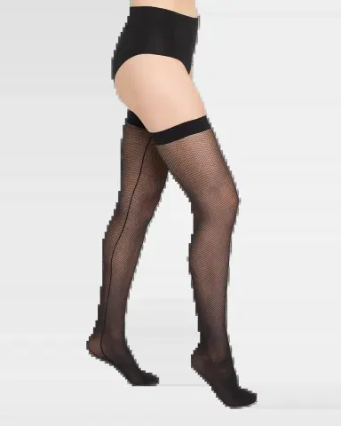 Wolford Backseam Illusion Net Stay-Ups | Thumbnail 2 Wolford Backseam Illusion Net Stay-Ups | Thumbnail 2
