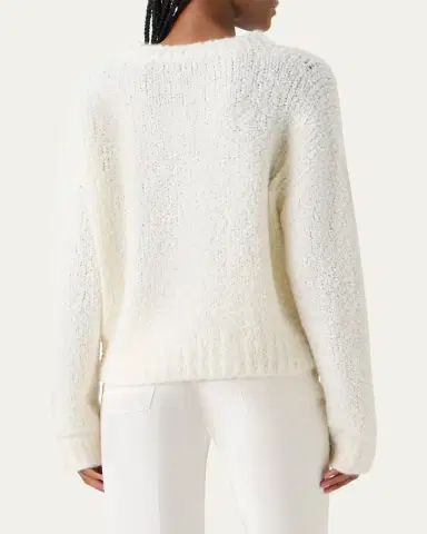 Akris Cashmere-Silk Boucle Knit Sweater | Thumbnail 3 Akris Cashmere-Silk Boucle Knit Sweater | Thumbnail 3
