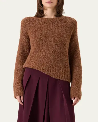 Akris Cashmere-Silk Boucle Knit Sweater | Thumbnail 8 Akris Cashmere-Silk Boucle Knit Sweater | Thumbnail 8