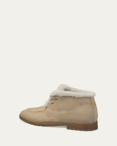 Bougeotte Suede Shearling-Lined Ankle Boots | Thumbnail 2 Bougeotte Suede Shearling-Lined Ankle Boots | Thumbnail 2