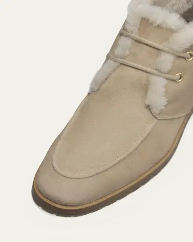 Bougeotte Suede Shearling-Lined Ankle Boots | Thumbnail 3 Bougeotte Suede Shearling-Lined Ankle Boots | Thumbnail 3