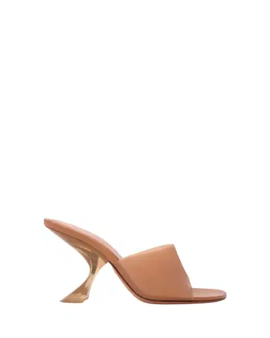 Amina Muaddi 90mm Taylor Transparent Slippers | Thumbnail 1 Amina Muaddi 90mm Taylor Transparent Slippers | Thumbnail 1