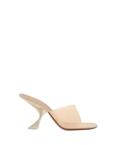 Amina Muaddi 90mm Taylor Transparent Slippers | Thumbnail 1 Amina Muaddi 90mm Taylor Transparent Slippers | Thumbnail 1