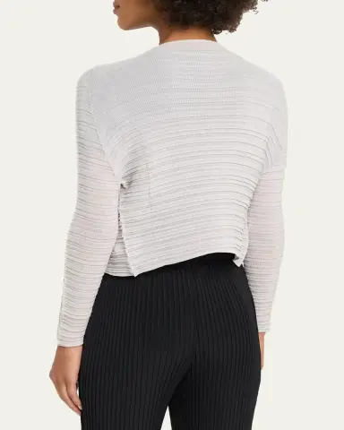 Issey Miyake Jiggly Pleated Plisse Open Cardigan | Thumbnail 3 Issey Miyake Jiggly Pleated Plisse Open Cardigan | Thumbnail 3