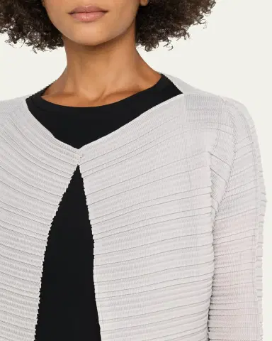 Issey Miyake Jiggly Pleated Plisse Open Cardigan | Thumbnail 5 Issey Miyake Jiggly Pleated Plisse Open Cardigan | Thumbnail 5