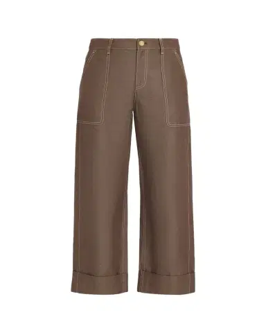 Lafayette 148 New York Highline Cuffed Linen-Cotton Ankle Pants | Thumbnail 1 Lafayette 148 New York Highline Cuffed Linen-Cotton Ankle Pants | Thumbnail 1