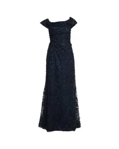 Rickie Freeman for Teri Jon Asymmetric Sequin Lace Gown | Thumbnail 1 Rickie Freeman for Teri Jon Asymmetric Sequin Lace Gown | Thumbnail 1