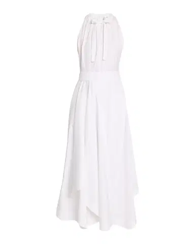Givenchy Sleeveless Gathered Asymmetric Cotton Midi Dress | Thumbnail 1 Givenchy Sleeveless Gathered Asymmetric Cotton Midi Dress | Thumbnail 1