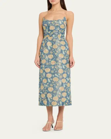 Markarian Cypress Dusk Strapless Column Midi Dress | Thumbnail 2 Markarian Cypress Dusk Strapless Column Midi Dress | Thumbnail 2