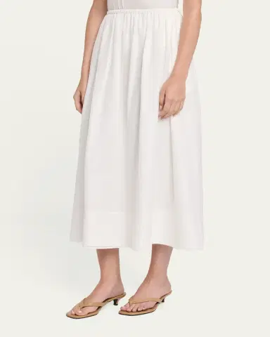 Toccin Imogen Linen-Cotton Midi Skirt | Thumbnail 4 Toccin Imogen Linen-Cotton Midi Skirt | Thumbnail 4