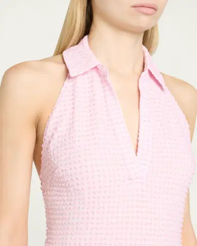 Simkhai Clairmont Seersucker Gingham Halter Dress | Thumbnail 5 Simkhai Clairmont Seersucker Gingham Halter Dress | Thumbnail 5