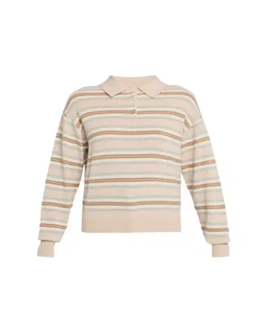 Guest In Residence Collegiate Stripe Cashmere Polo | Thumbnail 1 Guest In Residence Collegiate Stripe Cashmere Polo | Thumbnail 1